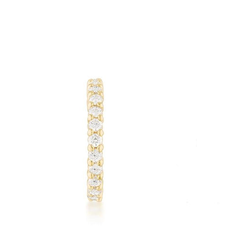 Krista Gold Eternity Round Cut Stackable Ring | 2ct | 18k Gold