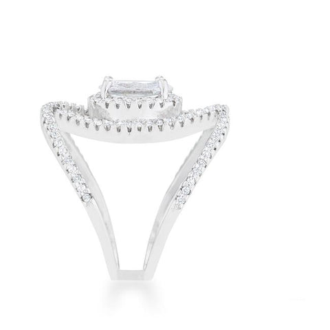 Maura 2ct Round Contemporary Cocktail Ring | 4.2ct