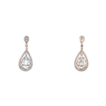 Tamara Cluster Gold Dangle Earrings | 46mm