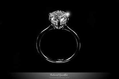 Temila 8mm Round Solitaire Engagement Ring |  2ct