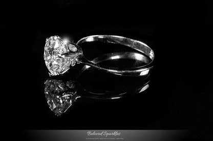 Temila 8mm Round Solitaire Engagement Ring |  2ct